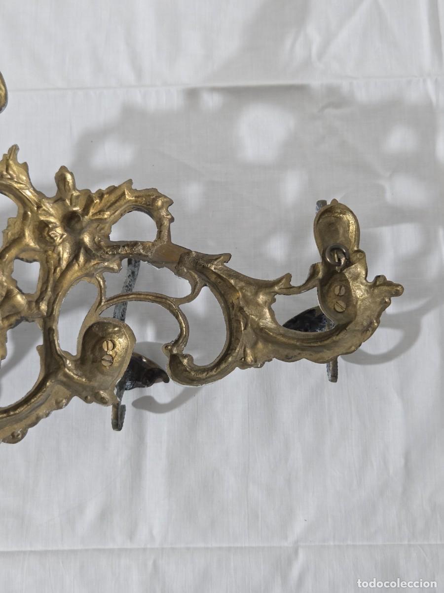 Antig&uuml;edades: Perchero de Bronce patinado - Foto 8
