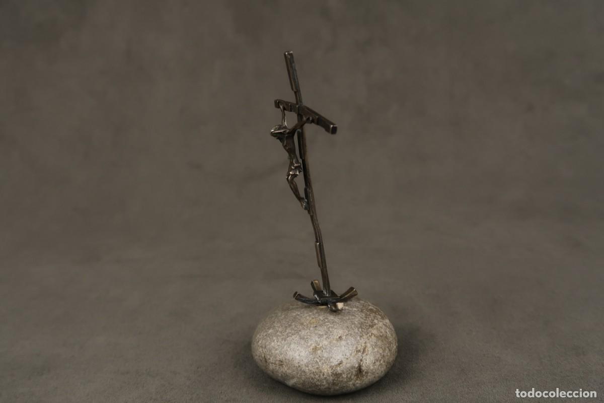 Antig&uuml;edades: Antiguo Crucifijo de Plata - Foto 4