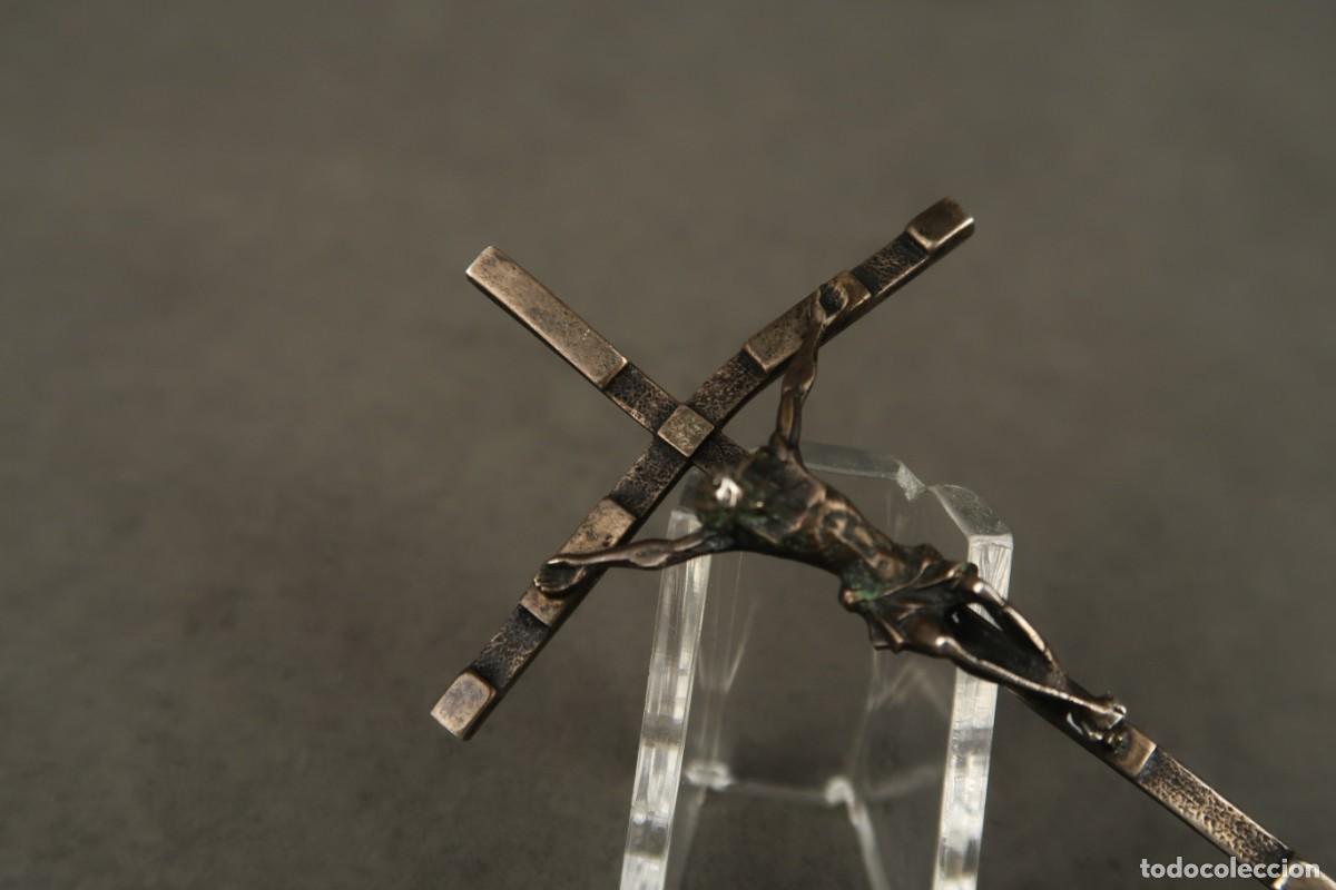 Antig&uuml;edades: Antiguo Crucifijo de Plata - Foto 9