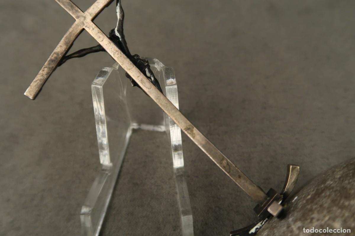 Antig&uuml;edades: Antiguo Crucifijo de Plata - Foto 14
