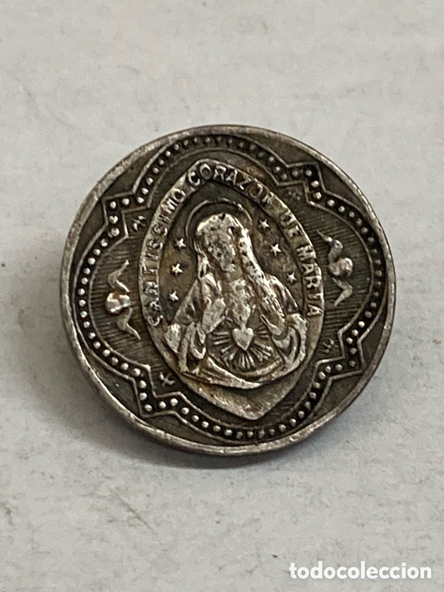 Antig&uuml;edades: Medalla de plata religiosa B201 - Foto 1