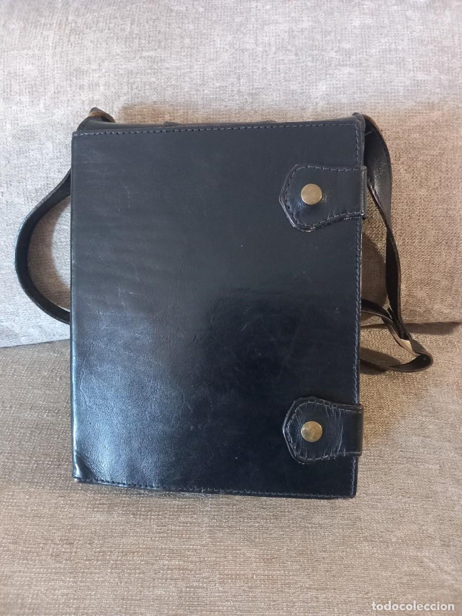 Antig&uuml;edades: Bolso antiguo cuero portadocumentos - Foto 4