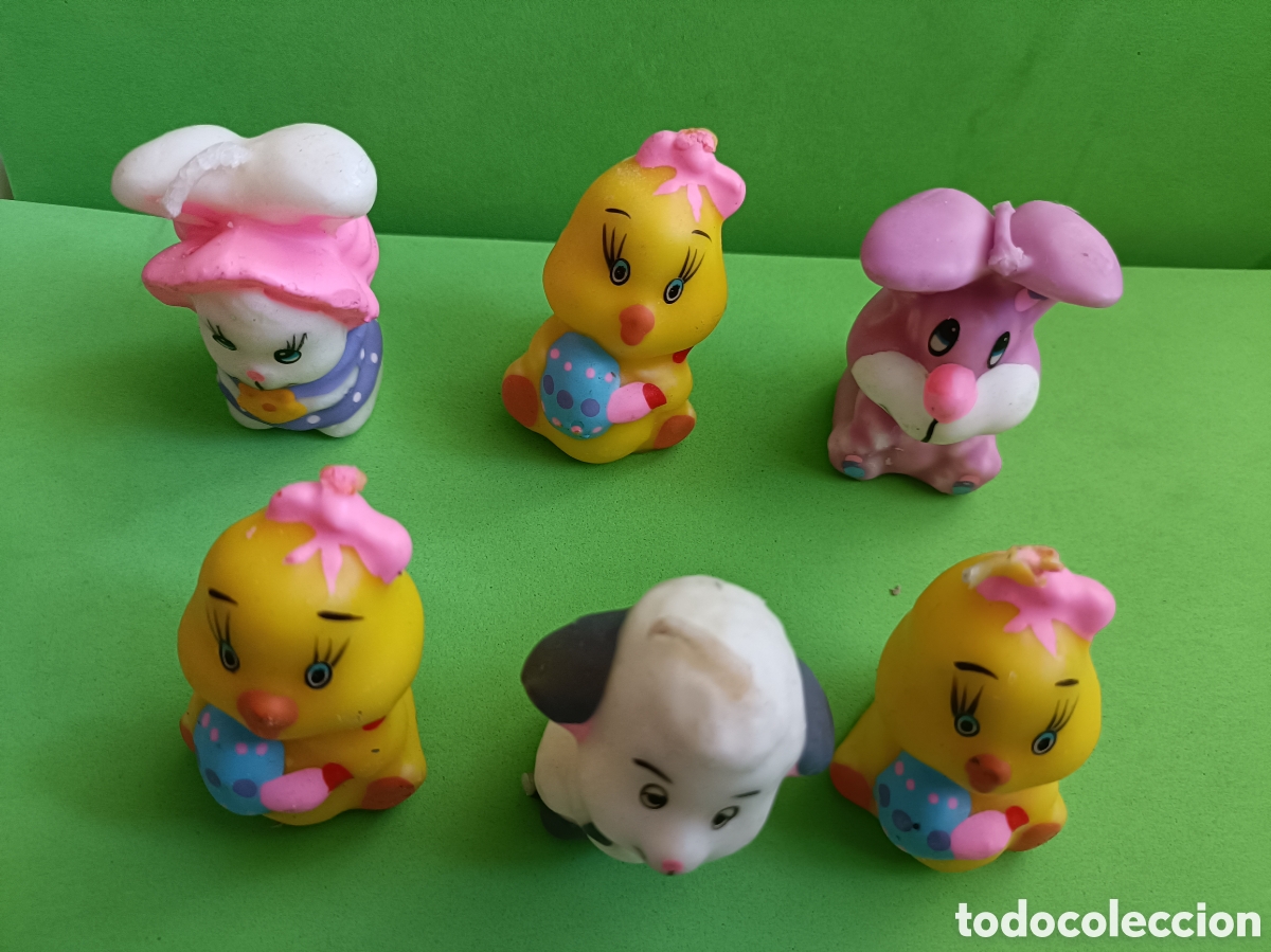 Antig&uuml;edades: Vintage 6 velas animales - Foto 3