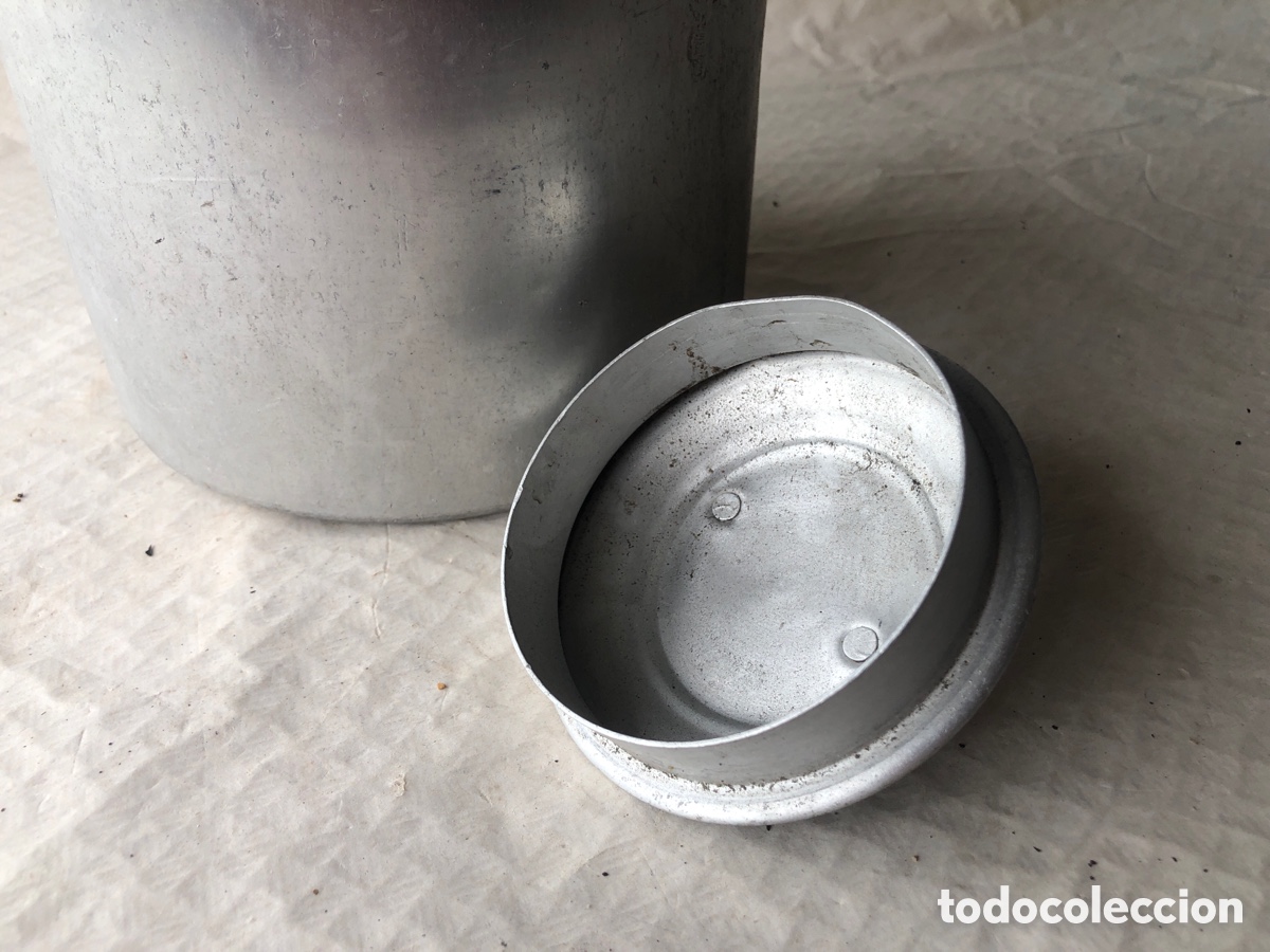 Antig&uuml;edades: Antigua lechera de aluminio - Foto 8