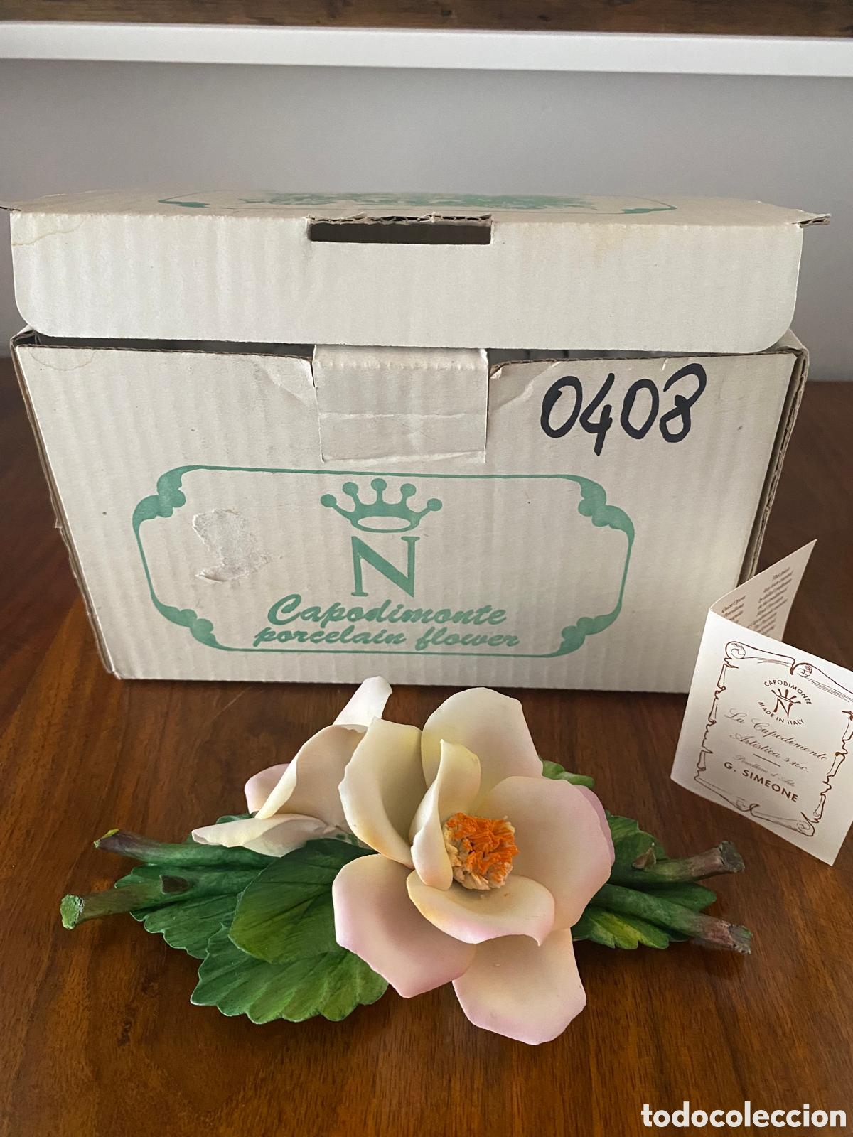 Antig&uuml;edades: Flor de porcelana Capodimonte - Foto 1