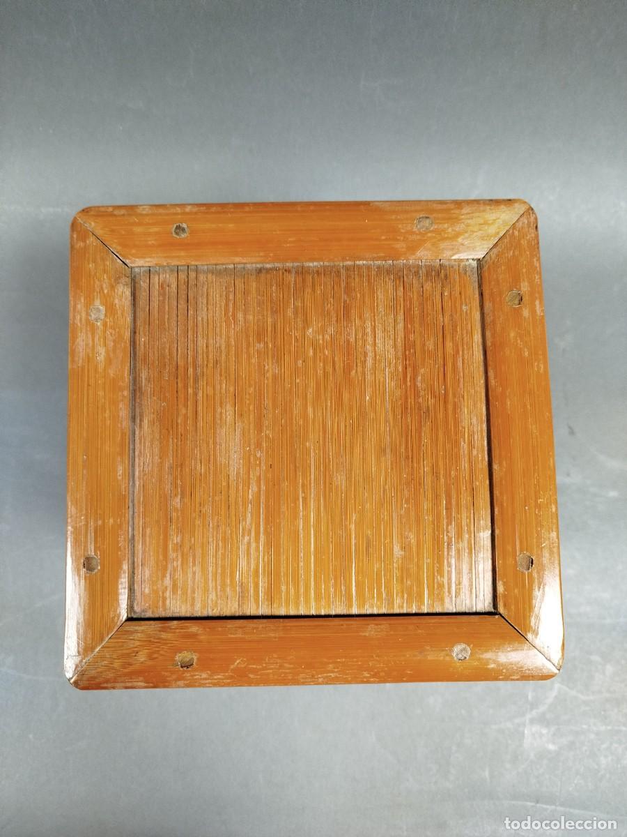 Antig&uuml;edades: PEANA O MACETERO ORIENTAL DE MADERA DE BAMB&Uacute; - Foto 5