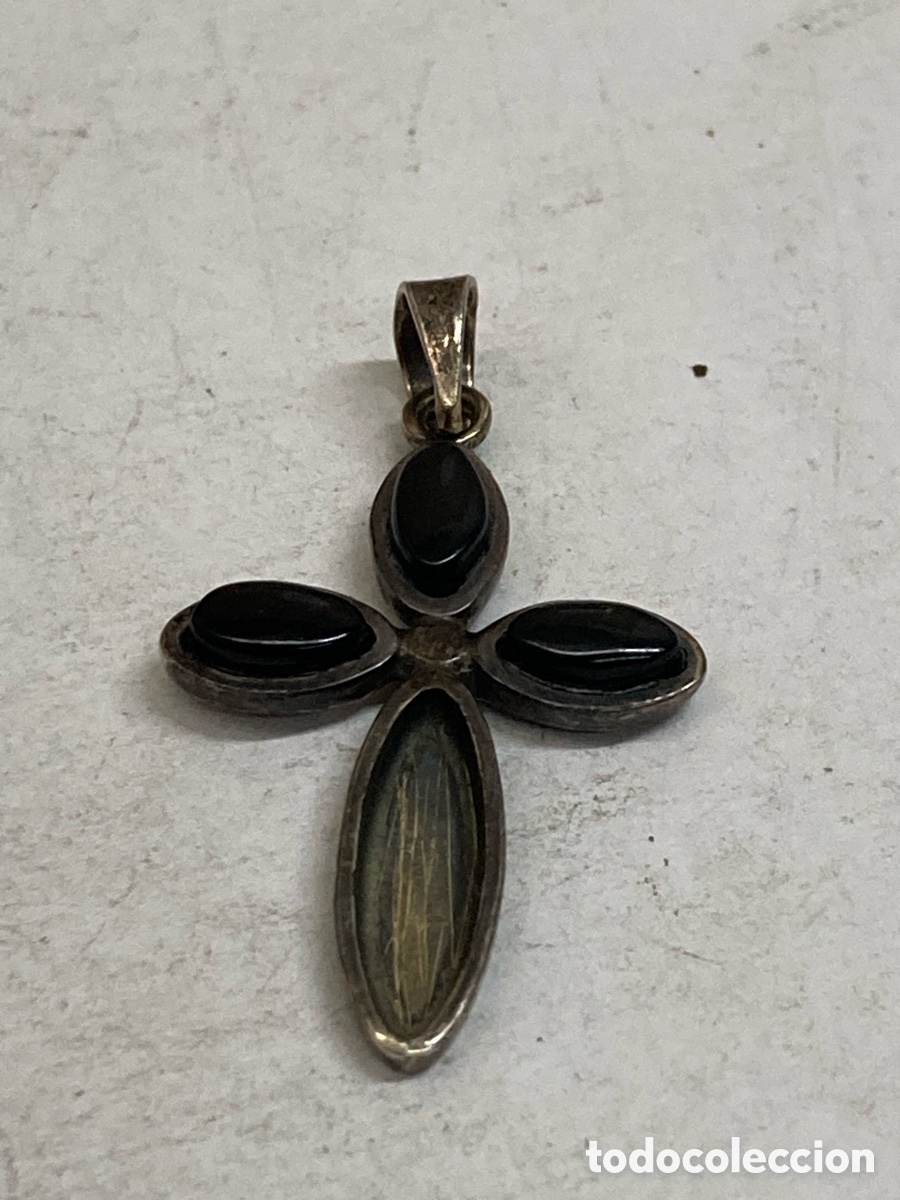 Antig&uuml;edades: Cruz de plata religiosa C425 - Foto 1
