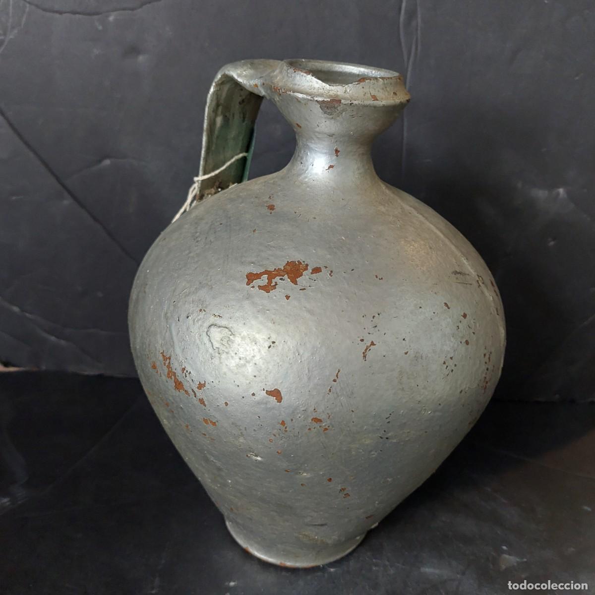 Antig&uuml;edades: Antiguo jarro de barro pintado - Foto 1