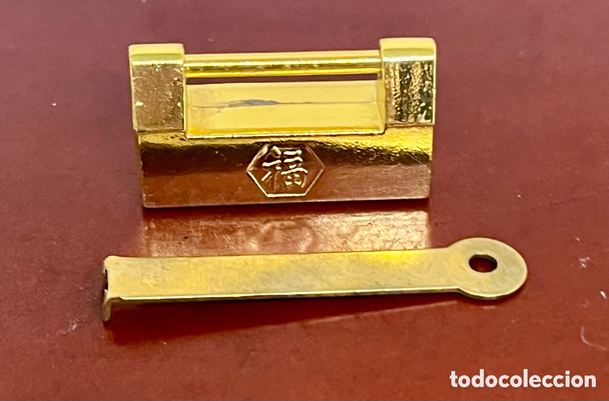 Antig&uuml;edades: CANDADO CHINO DORADO - Foto 6