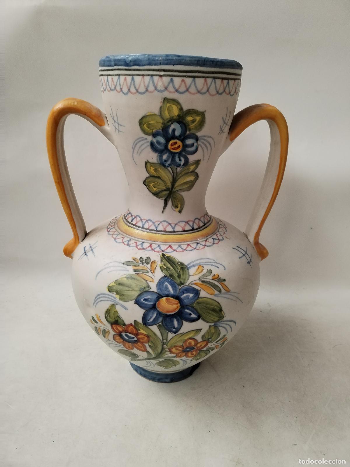 Antig&uuml;edades: jarr&oacute;n de ceramica de talavera mave - Foto 4