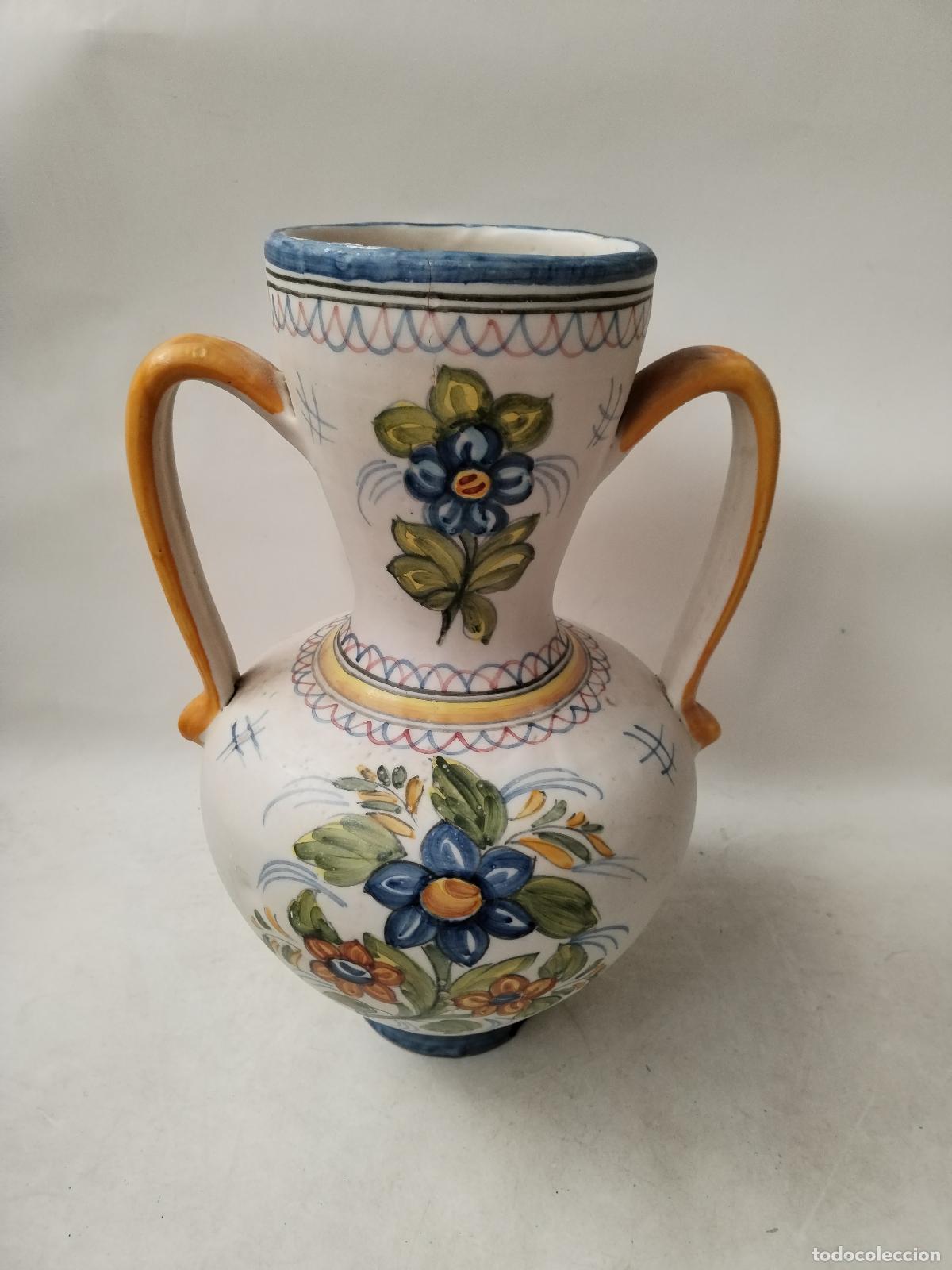 Antig&uuml;edades: jarr&oacute;n de ceramica de talavera mave - Foto 6