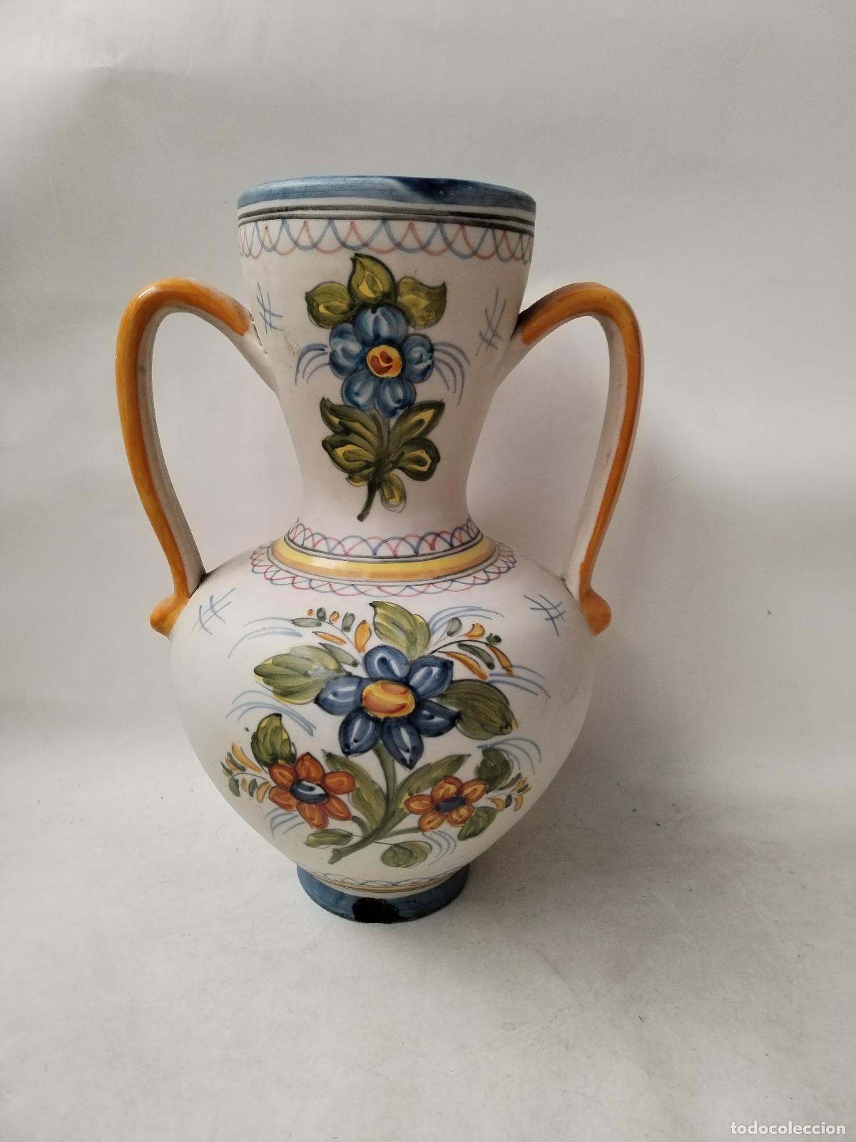 Antig&uuml;edades: jarr&oacute;n de ceramica de talavera mave - Foto 8