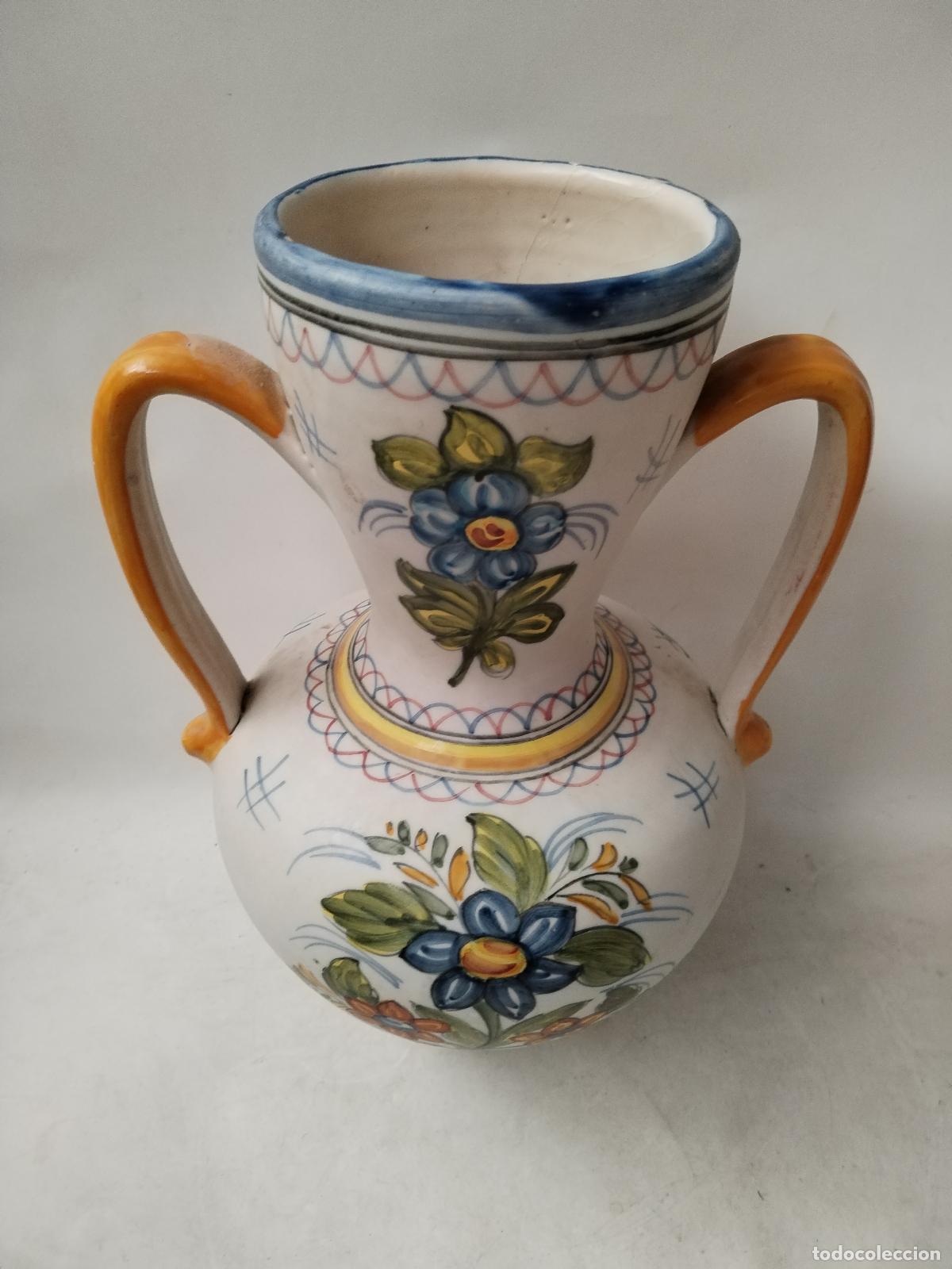 Antig&uuml;edades: jarr&oacute;n de ceramica de talavera mave - Foto 9