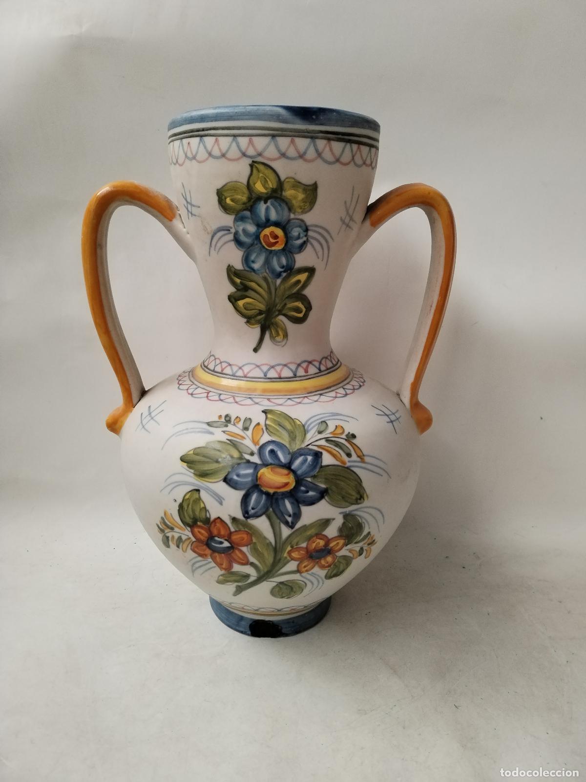 Antig&uuml;edades: jarr&oacute;n de ceramica de talavera mave - Foto 1