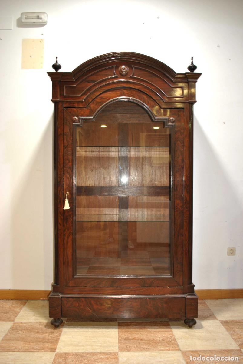 Antig&uuml;edades: VITRINA ANTIGUA DE CAOBA - Foto 1