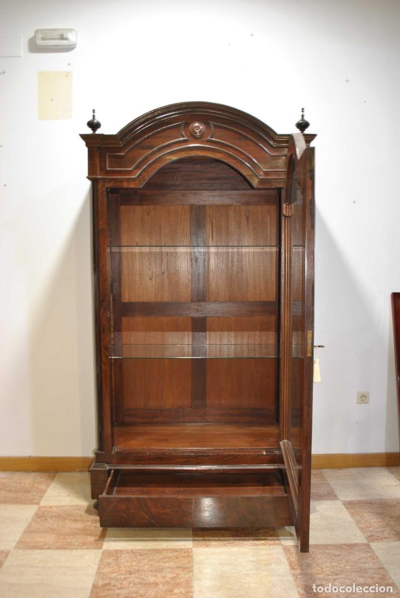 Antig&uuml;edades: VITRINA ANTIGUA DE CAOBA - Foto 3
