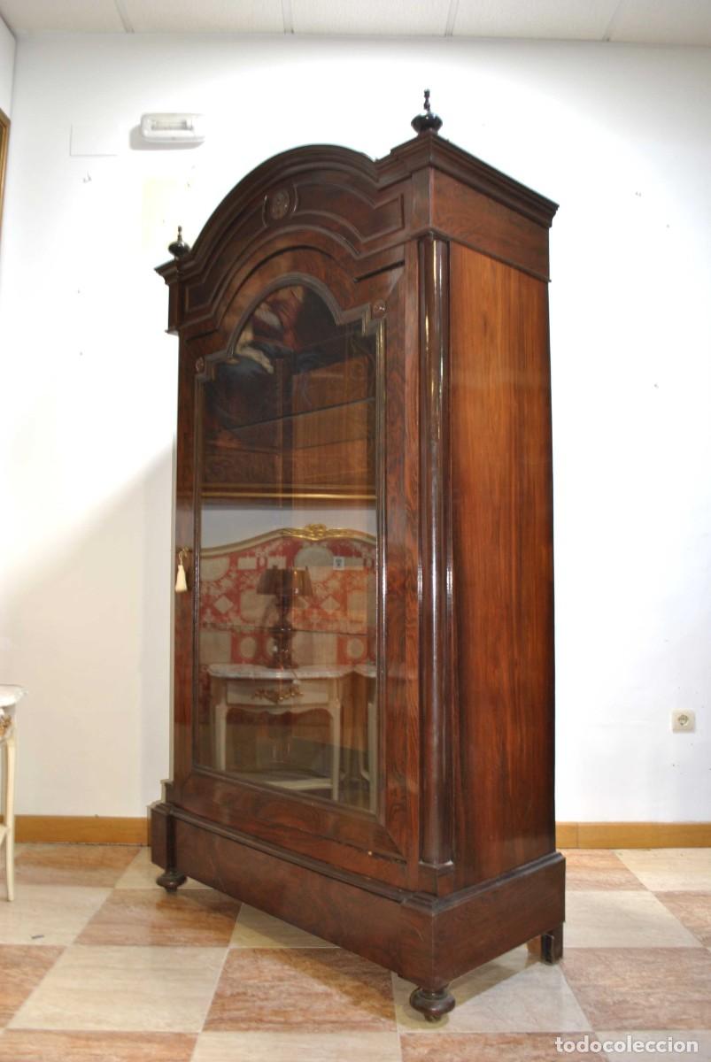 Antig&uuml;edades: VITRINA ANTIGUA DE CAOBA - Foto 4