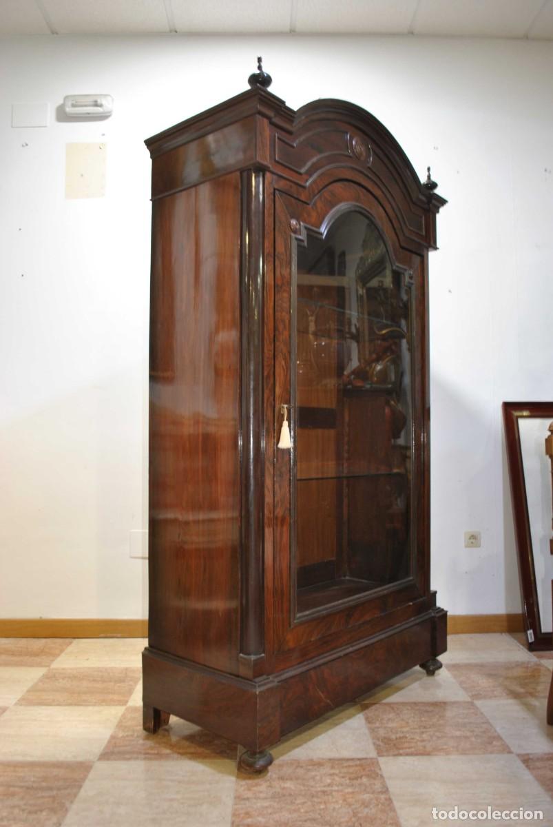 Antig&uuml;edades: VITRINA ANTIGUA DE CAOBA - Foto 5