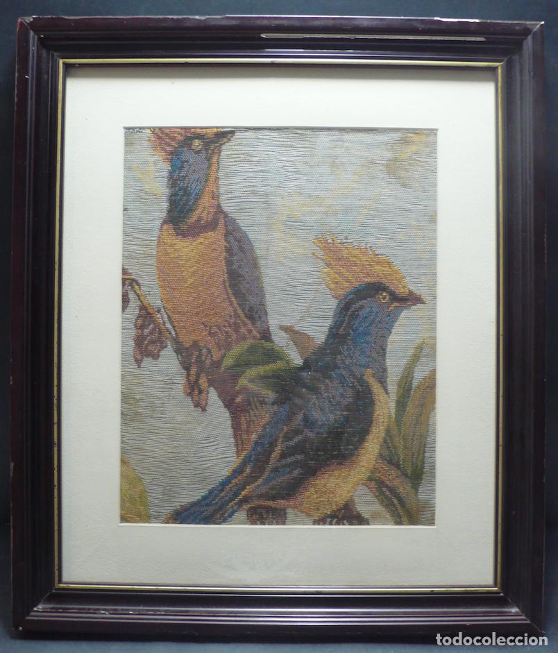 Antig&uuml;edades: TAPIZ CON DOS PAJAROS - Foto 1