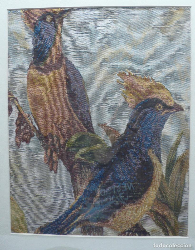 Antig&uuml;edades: TAPIZ CON DOS PAJAROS - Foto 2