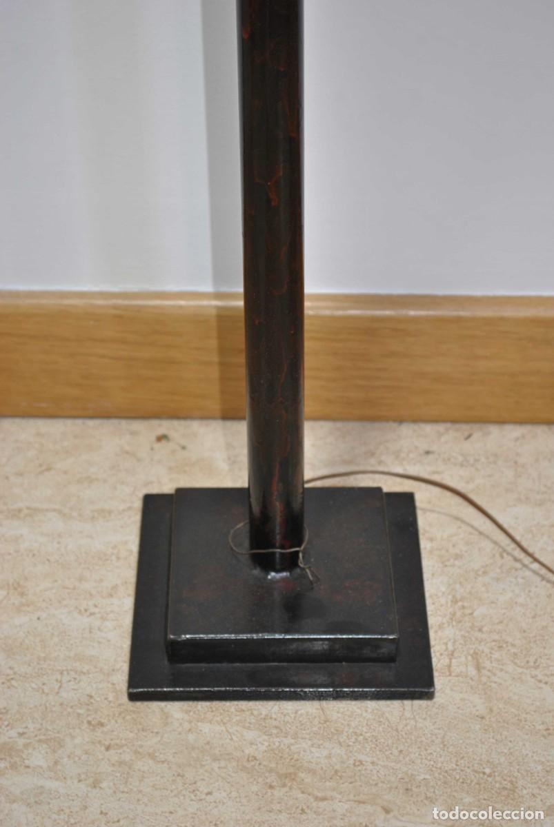 Antig&uuml;edades: FAROL DE PIE FIGURA ANGELITO - Foto 4