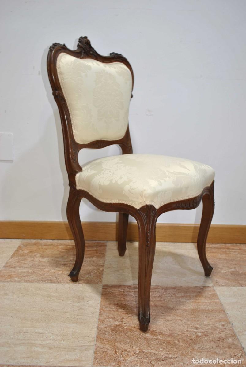 Antig&uuml;edades: JUEGO DE 6 SILLAS DE ESTILO LUIS XV - Foto 8