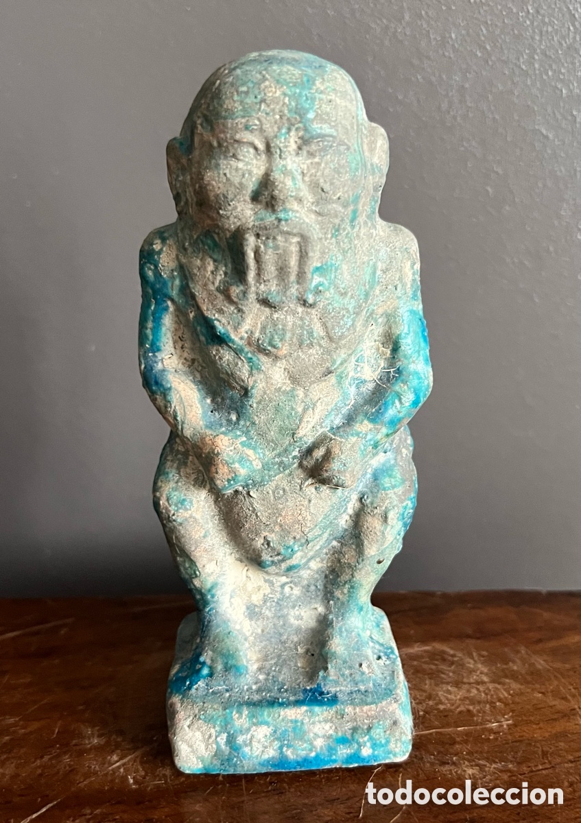 Antig&uuml;edades: Estatuilla del dios enano Bes - Foto 12
