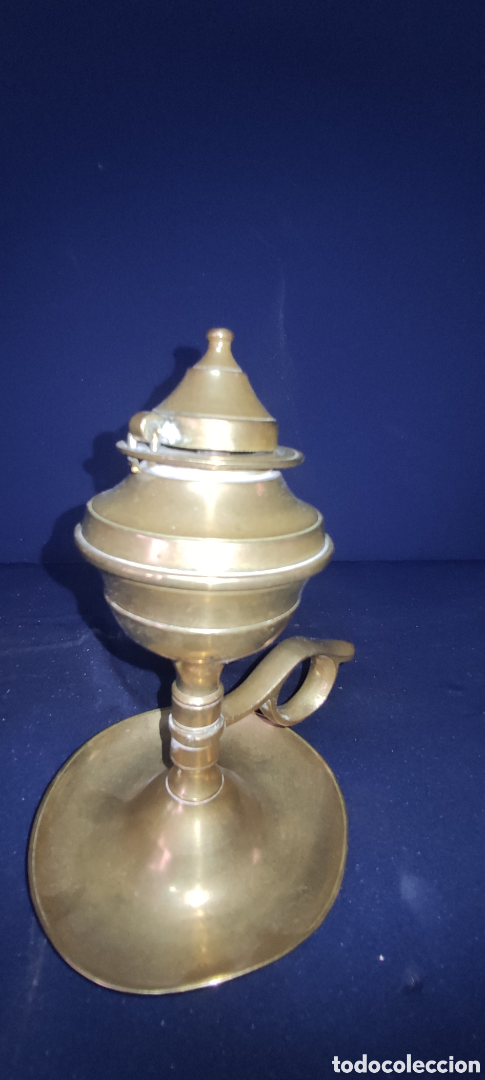 Antig&uuml;edades: Antiguo candil de bronce - Foto 2