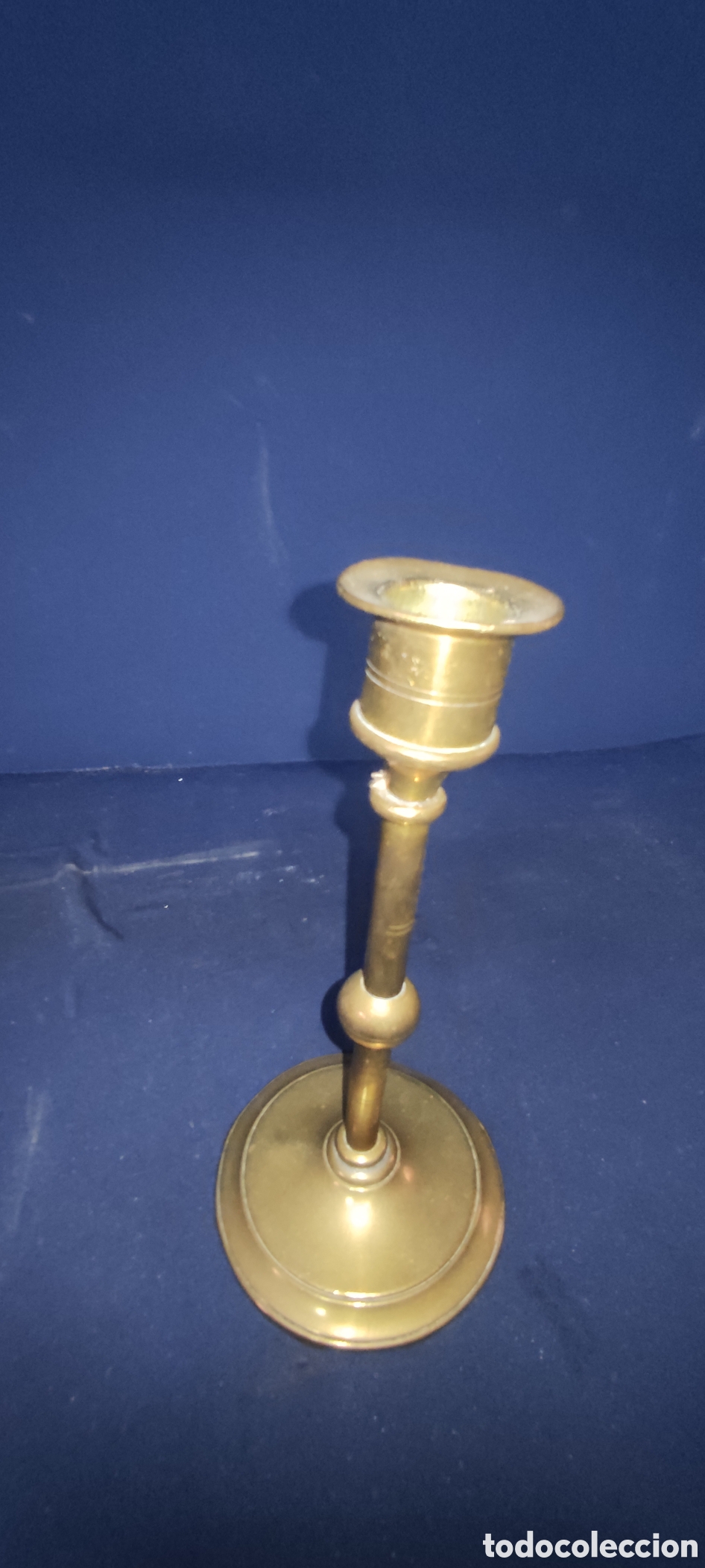 Antig&uuml;edades: Antiguo candelabro de bronce - Foto 4