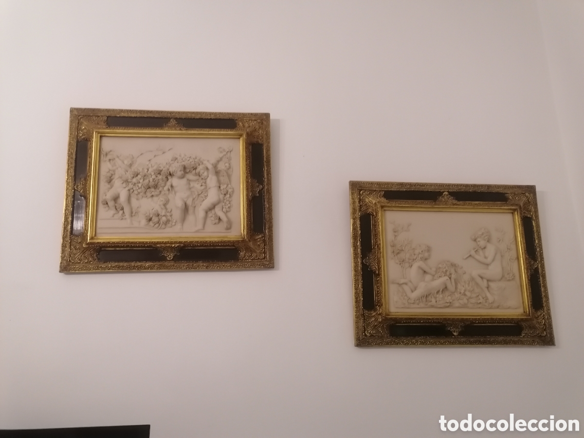 Antiquit&auml;ten: Cuadros con m&aacute;s de 100 a&ntilde;os. El precio es de los dos