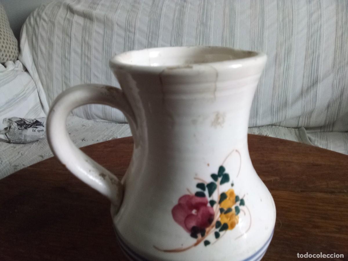 Antig&uuml;edades: Jarrita de cer&aacute;mica con flores - Foto 2