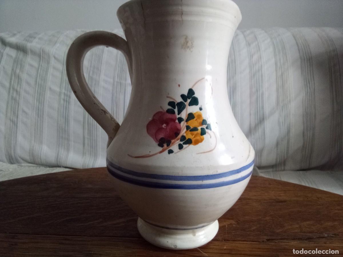 Antig&uuml;edades: Jarrita de cer&aacute;mica con flores - Foto 4