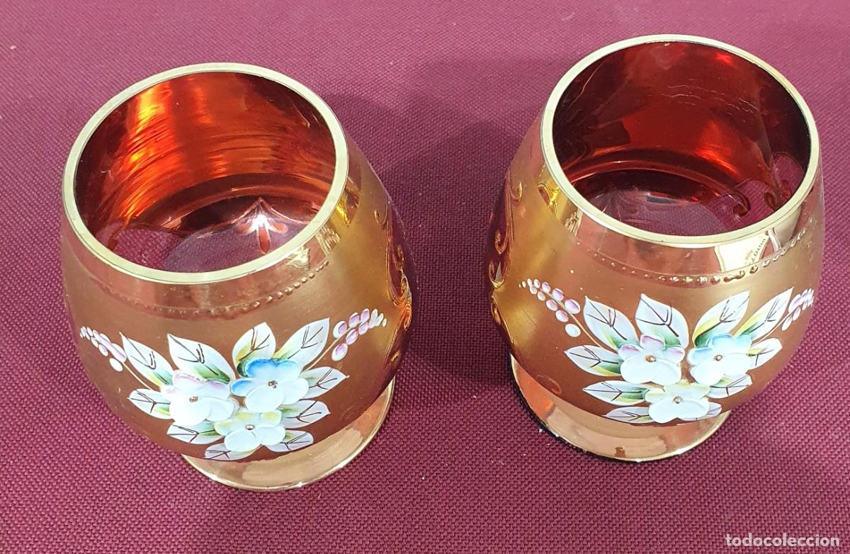 Antig&uuml;edades: Pareja de copas cristal de Murano - Foto 2