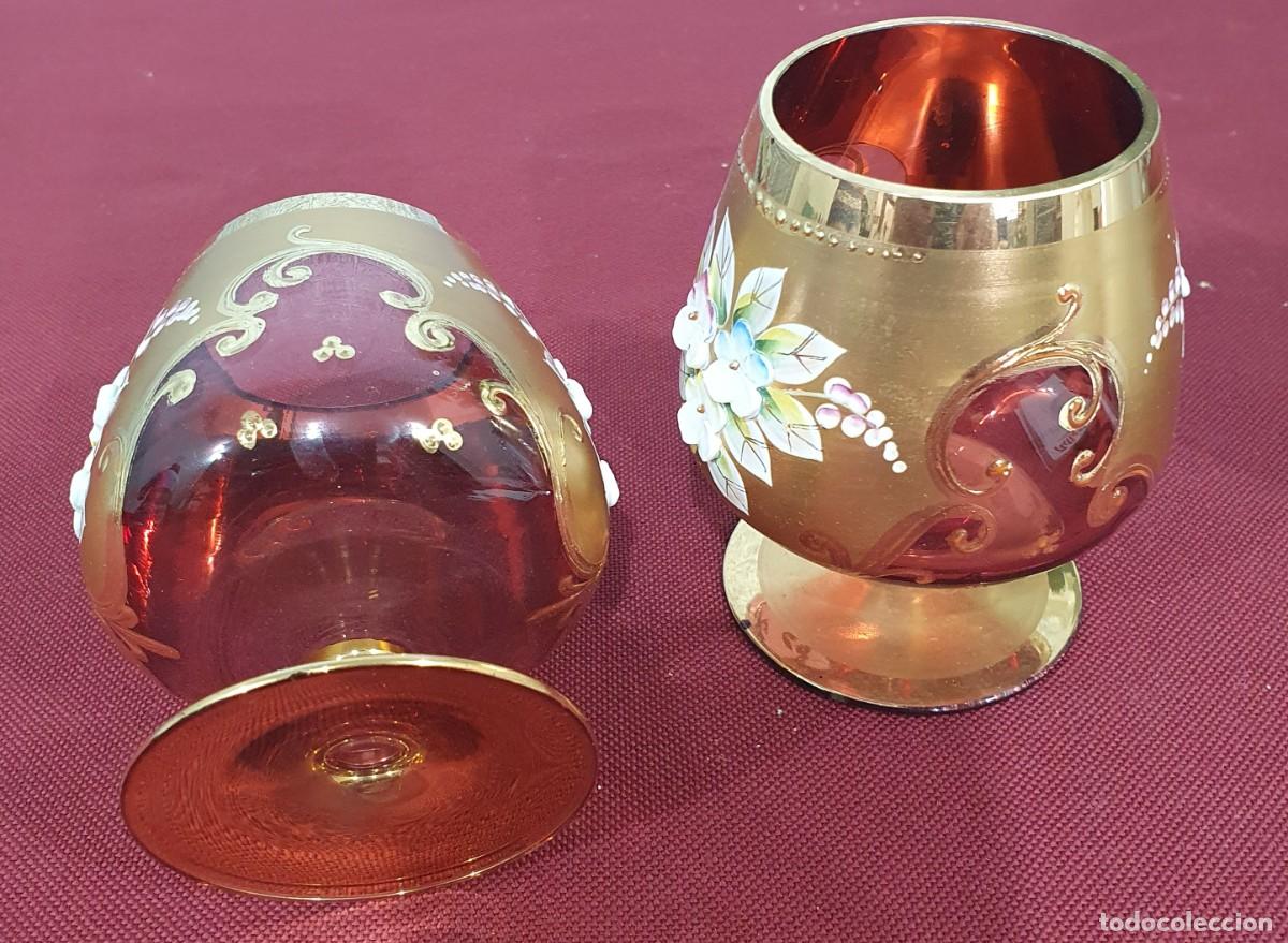 Antig&uuml;edades: Pareja de copas cristal de Murano - Foto 4