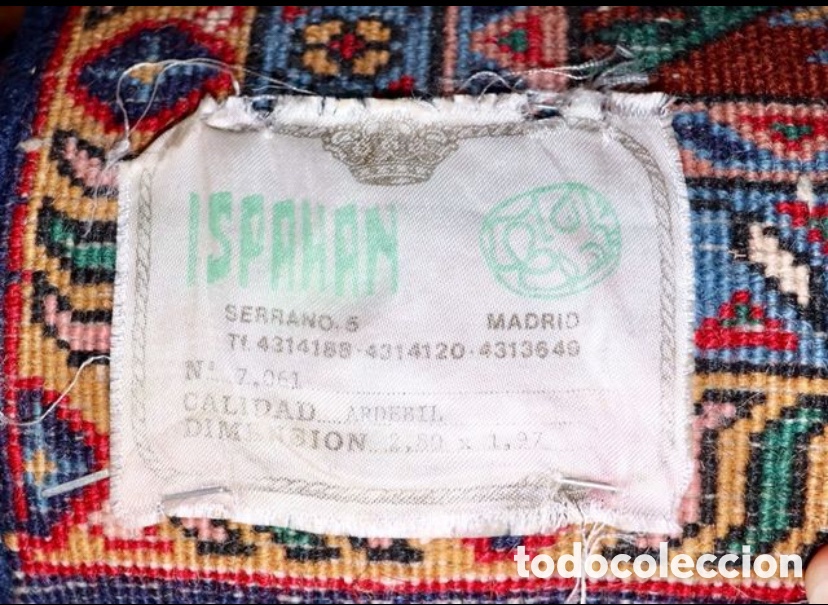 Antig&uuml;edades: Alfombra Persa Grande - Foto 6