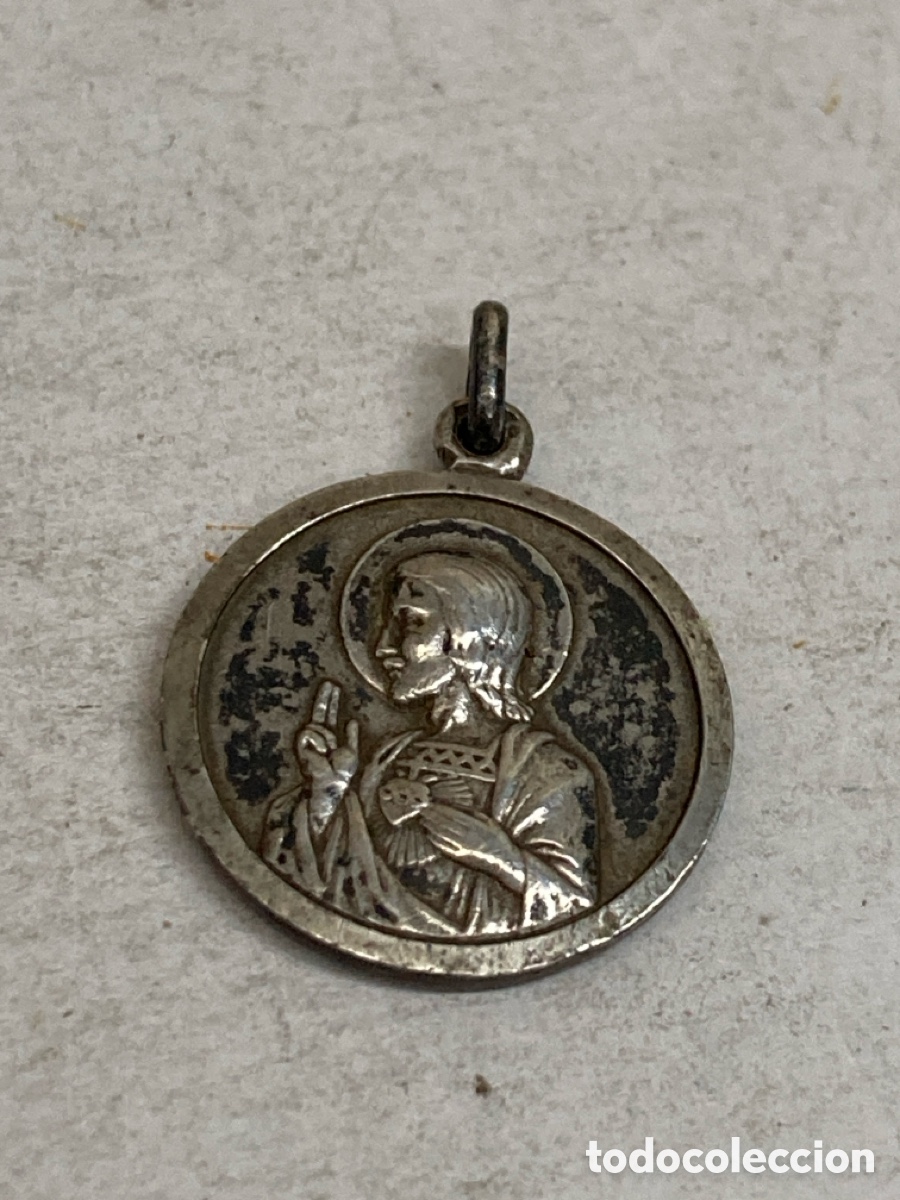 Antig&uuml;edades: Medalla de plata religiosa C426 - Foto 1