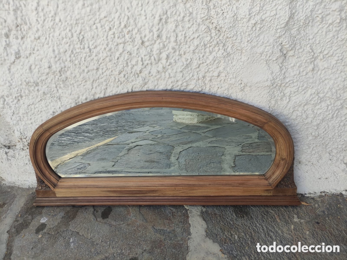 Antig&uuml;edades: Espejo vintage madera - Ovalado - Foto 2
