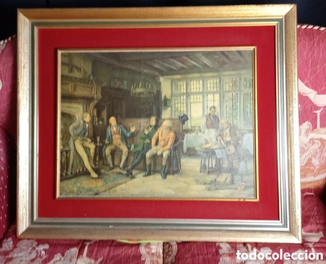 Cuadro y lamina antigua