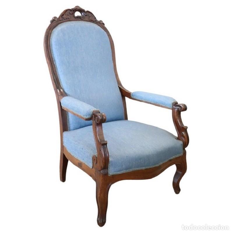 Antig&uuml;edades: Sill&oacute;n antiguo del siglo XIX - Foto 1