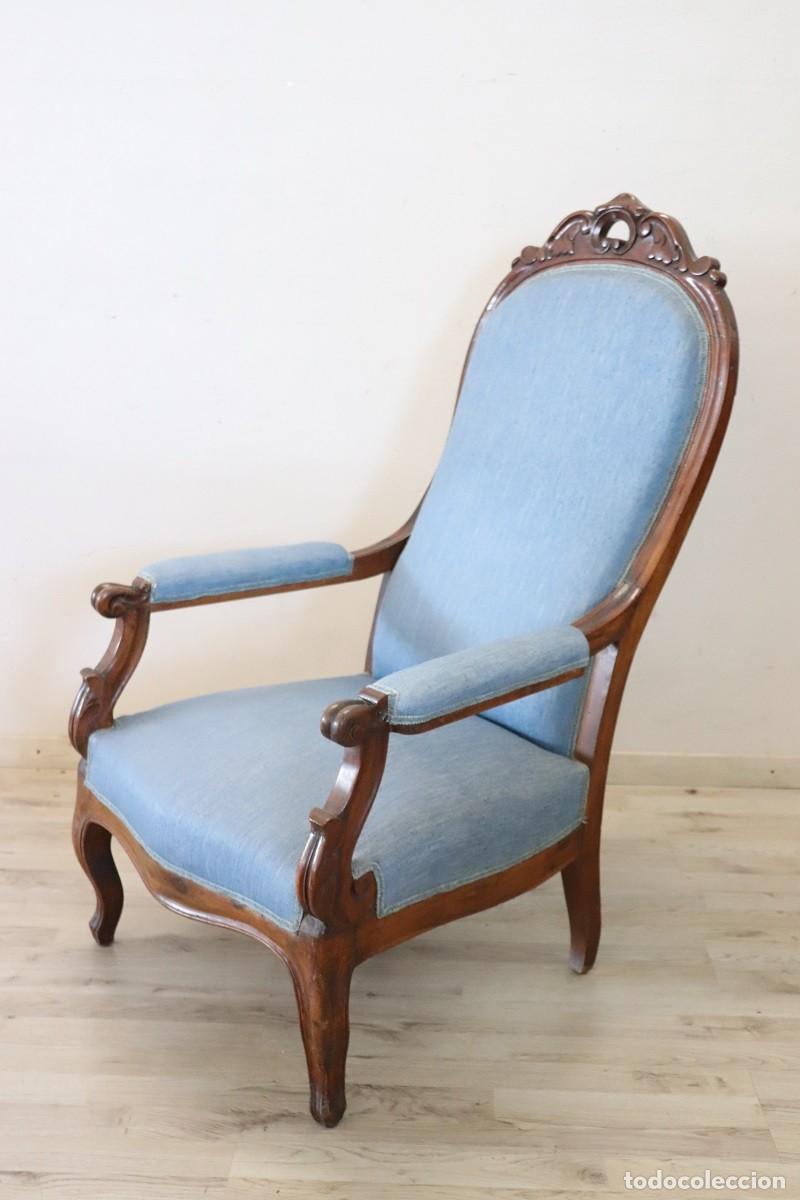 Antig&uuml;edades: Sill&oacute;n antiguo del siglo XIX - Foto 3