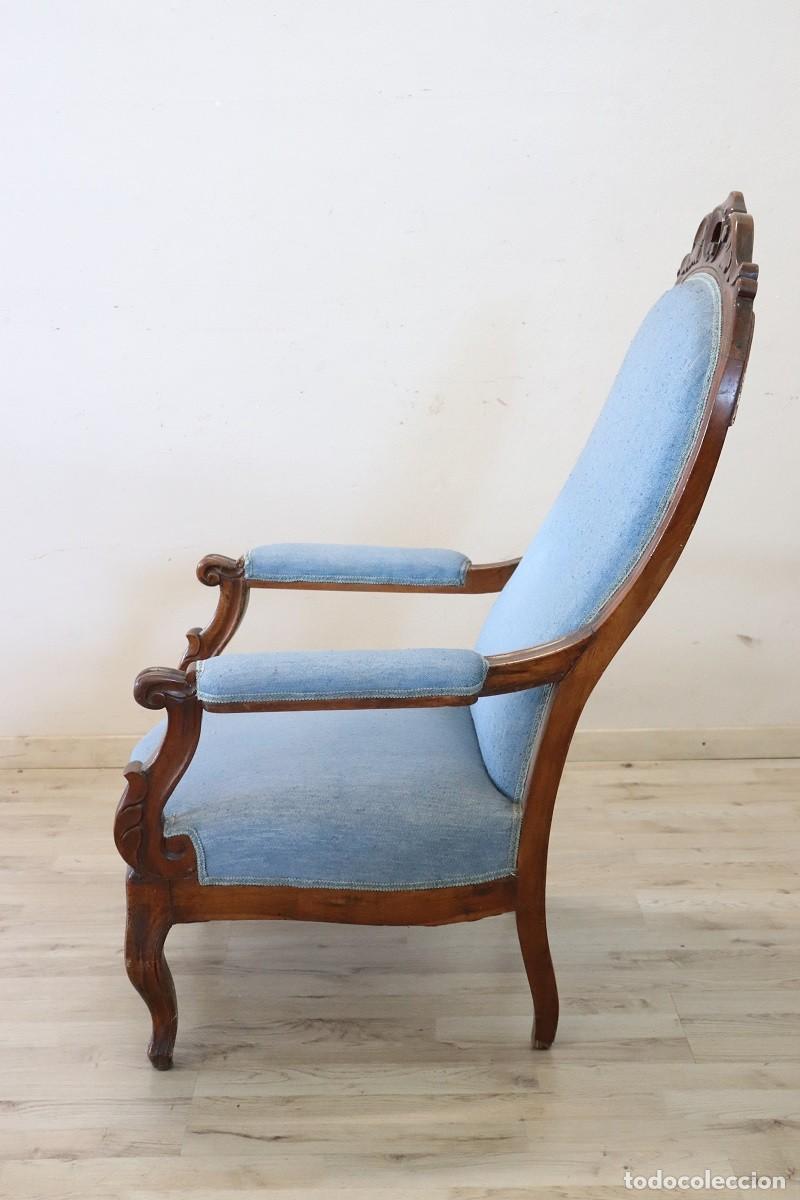 Antig&uuml;edades: Sill&oacute;n antiguo del siglo XIX - Foto 4