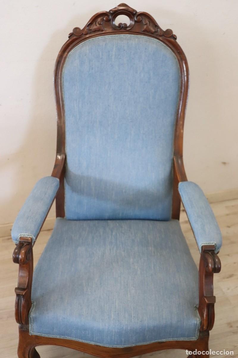 Antig&uuml;edades: Sill&oacute;n antiguo del siglo XIX - Foto 7