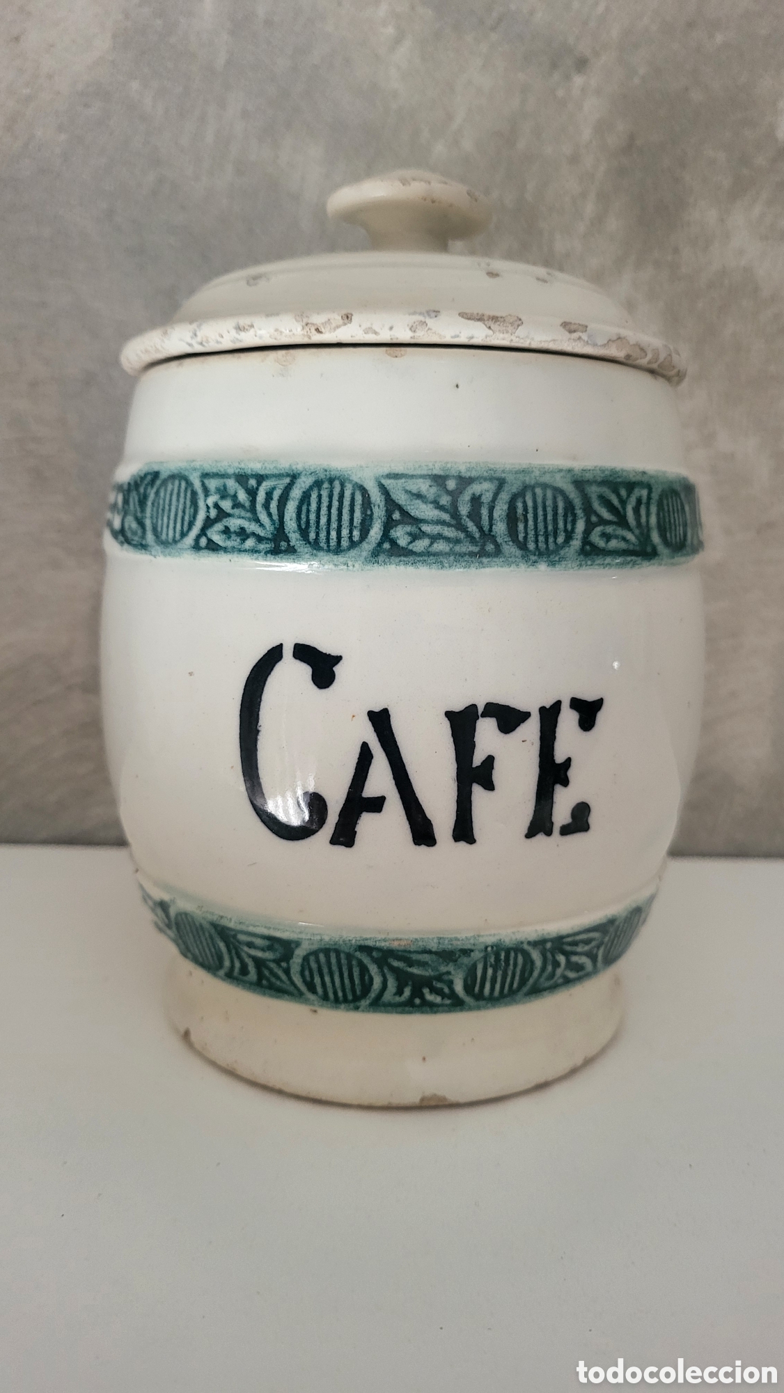 Antig&uuml;edades: ANTIGUO TARRO DE CAFE CERAMICA - Foto 1