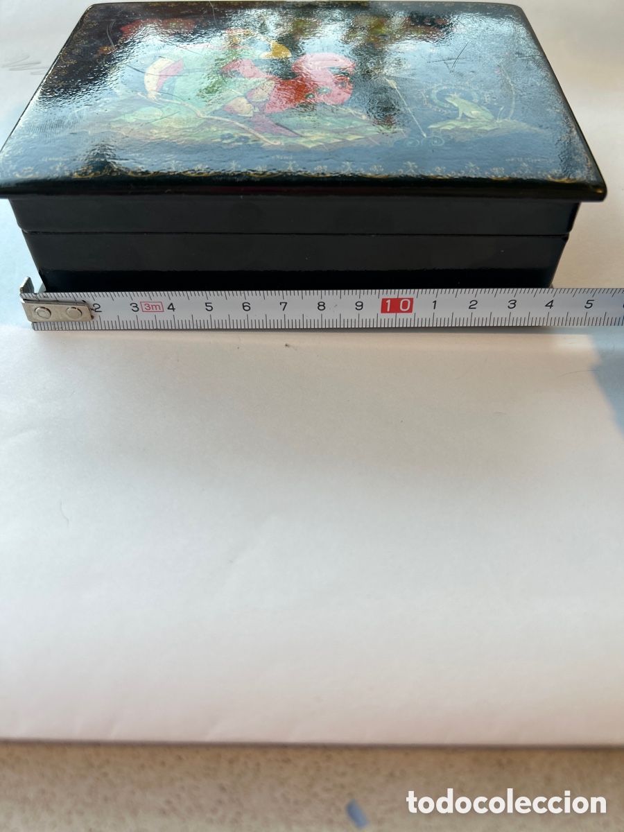 Antig&uuml;edades: Caja lacada Rusa Holuy - Foto 7