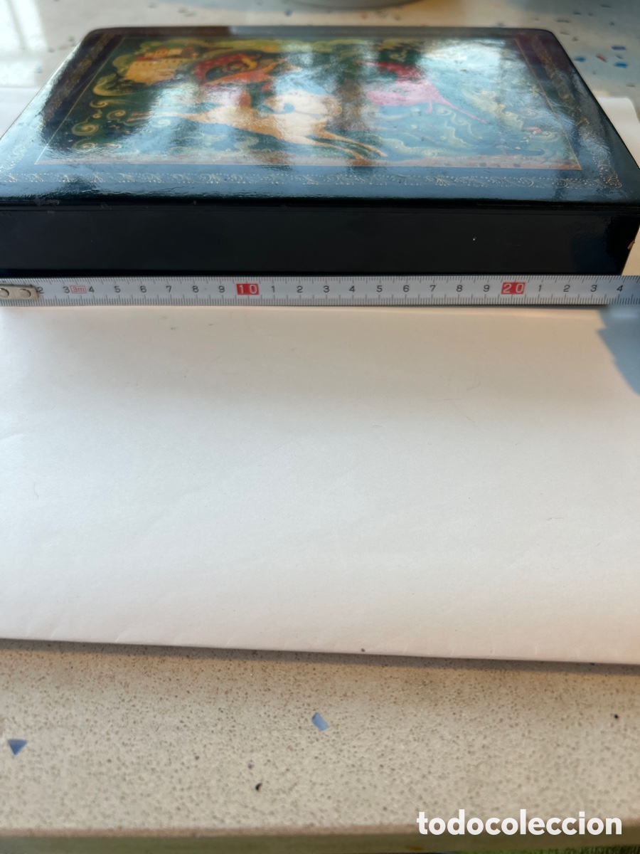 Antig&uuml;edades: Caja lacada Rusa Mstera - Foto 10