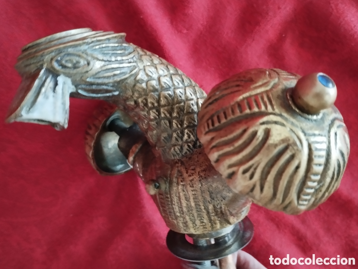 Antig&uuml;edades: Antiguo Grifo y Soporte Bronce. - Foto 5