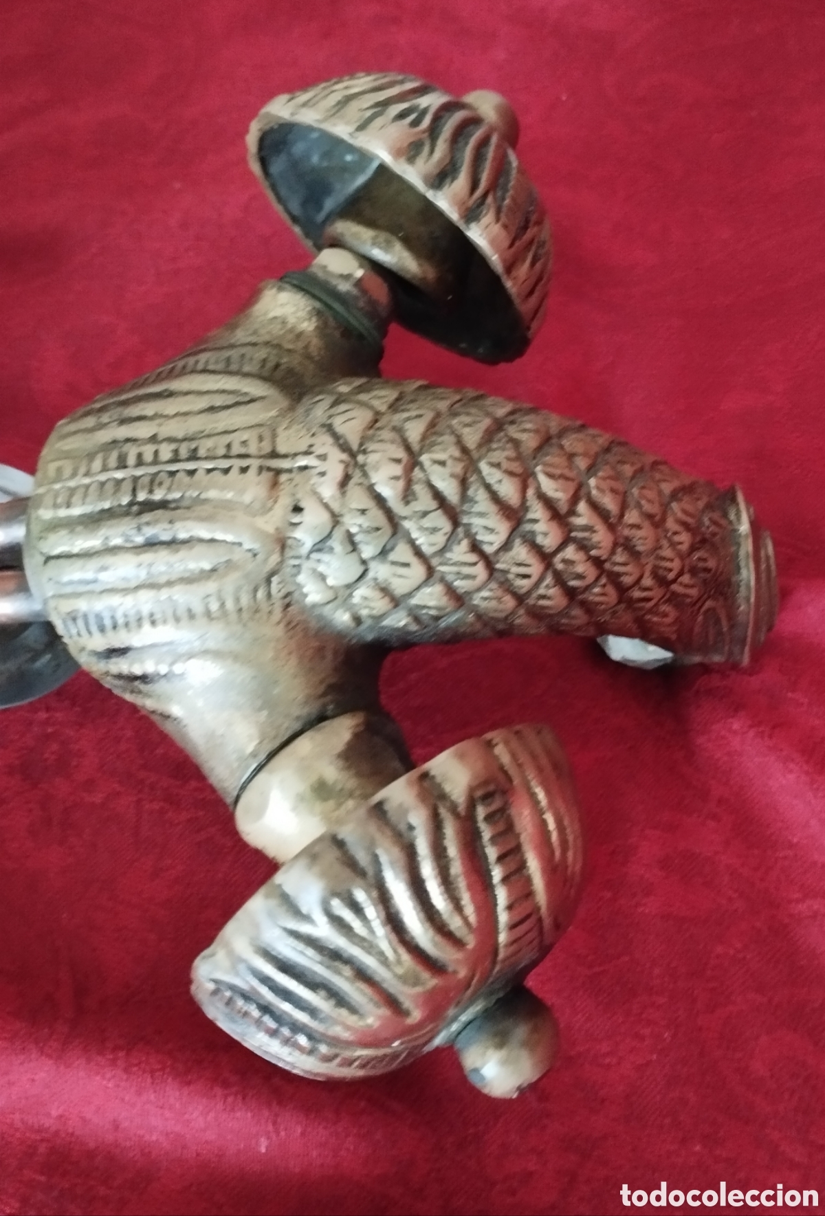 Antig&uuml;edades: Antiguo Grifo y Soporte Bronce. - Foto 18