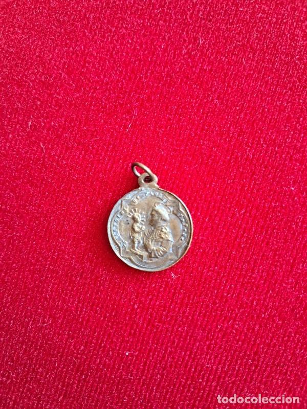 Antig&uuml;edades: MEDALLA BRONCE SAN FRANCISCO DE ASIS Y SAN ANTONIO - Foto 2