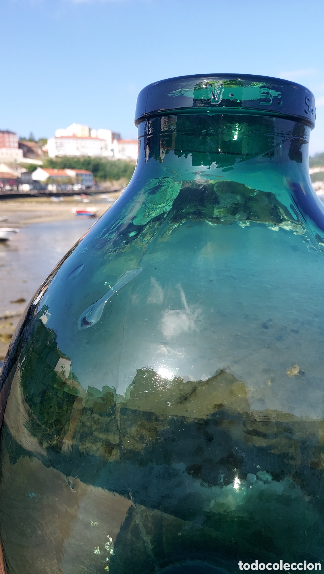 Antig&uuml;edades: Damajuana de boca ancha 20l - Foto 4