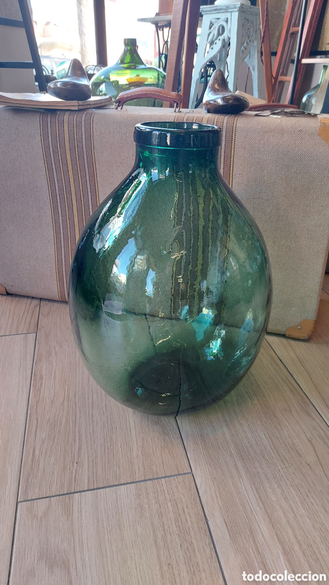 Antig&uuml;edades: Damajuana de boca ancha 20l - Foto 2
